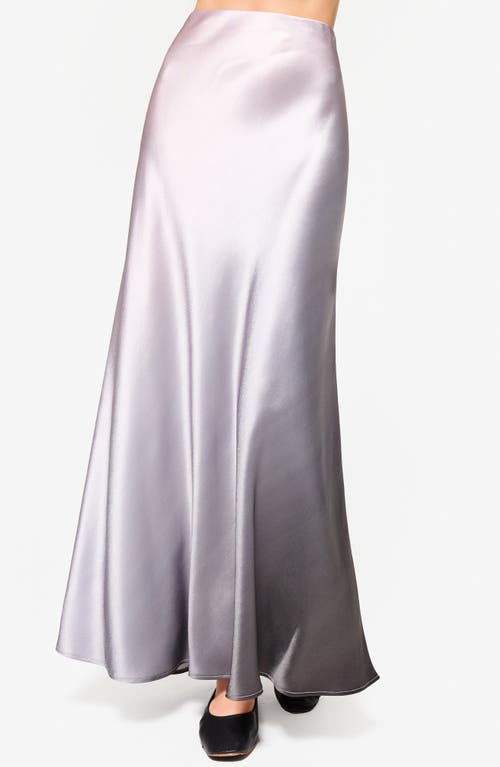 Cami Nyc Prue Polka Dot Satin Maxi Skirt In Ballet Ombre