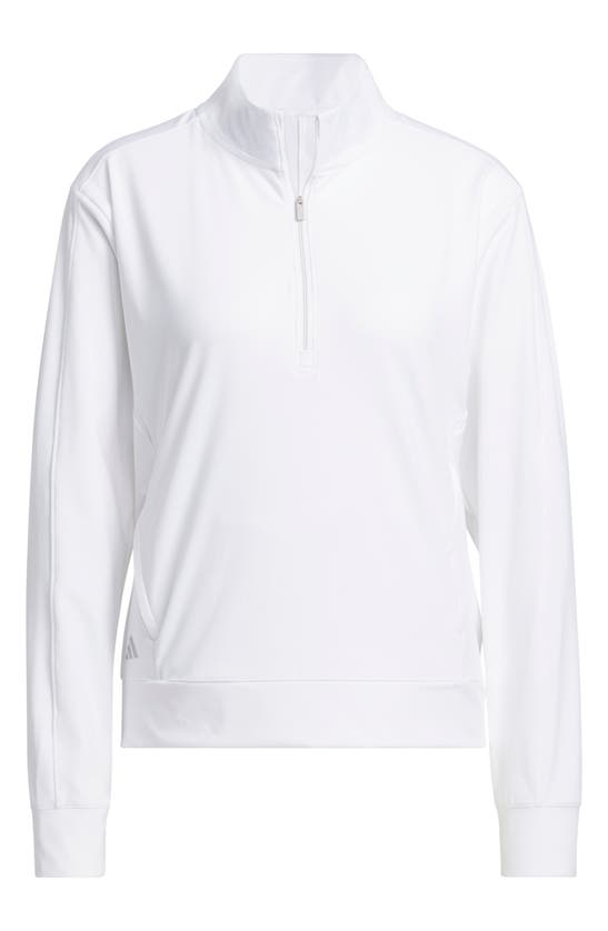 Shop Adidas Golf Ultimate365 Performance Half-zip Golf Pullover In White