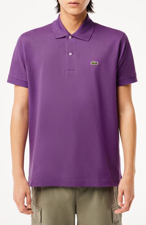 Lacoste Regular Fit Piqué Polo in Iy2 Mauveglow at Nordstrom, Size 4