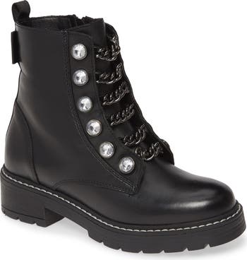 Kurt Geiger London Bax Crystal Chain Combat Boot Women Nordstromrack