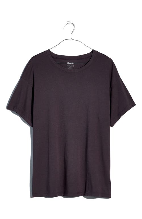 Madewell Softfade Oversize Cotton T-Shirt in Coal