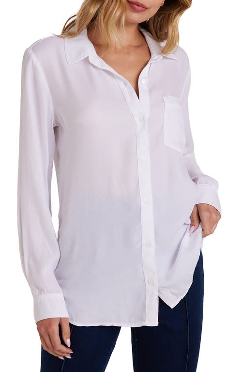 Shop Bella Dahl Oversize Lyocell Button-up Shirt In White