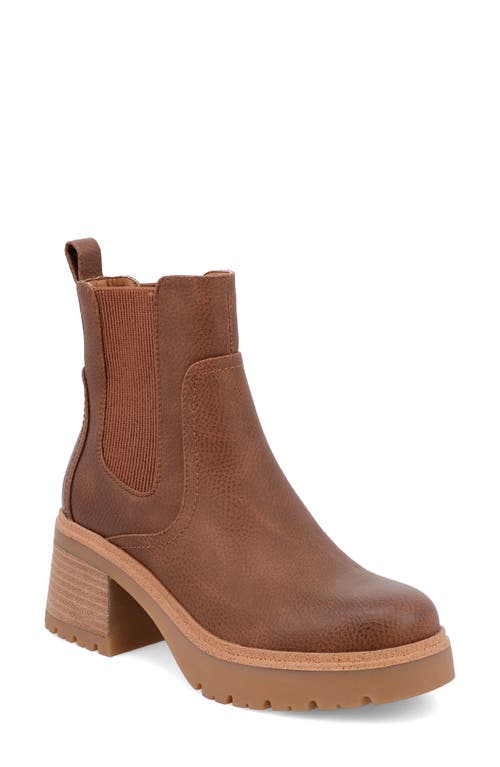 Shop Mia Irie Platform Chelsea Boot In Luggage