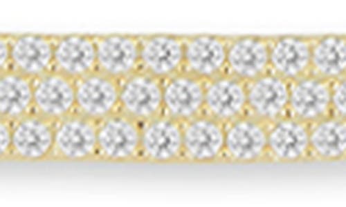 Shop Chloe & Madison Chloe And Madison Pavé Cz Paper Clip Chain Bracelet In Gold