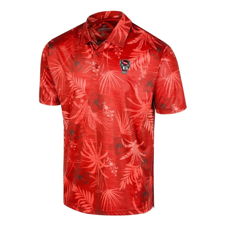 Shop Colosseum Red Nc State Wolfpack Palms Team Polo