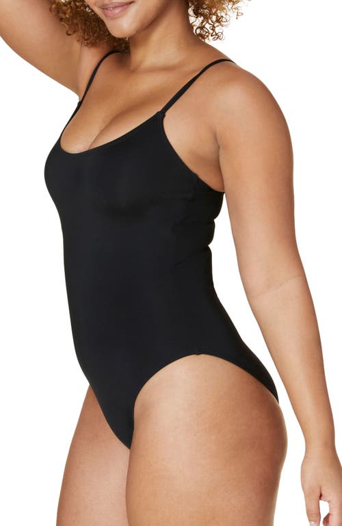 The Amalfi Long Torso One-Piece Swimsuit in Black
