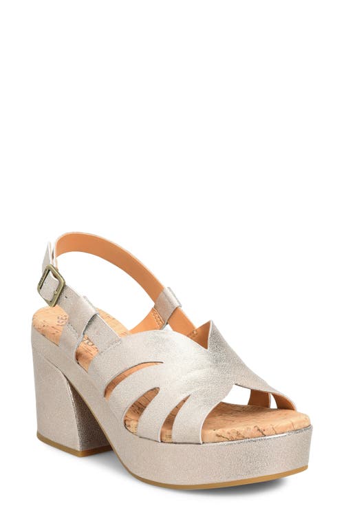 Kork-Ease Paschal Slingback Platform Sandal Gold Metallic at Nordstrom,