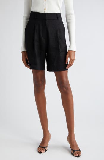 Veronica Beard Noemi Linen Blend Shorts | Nordstrom