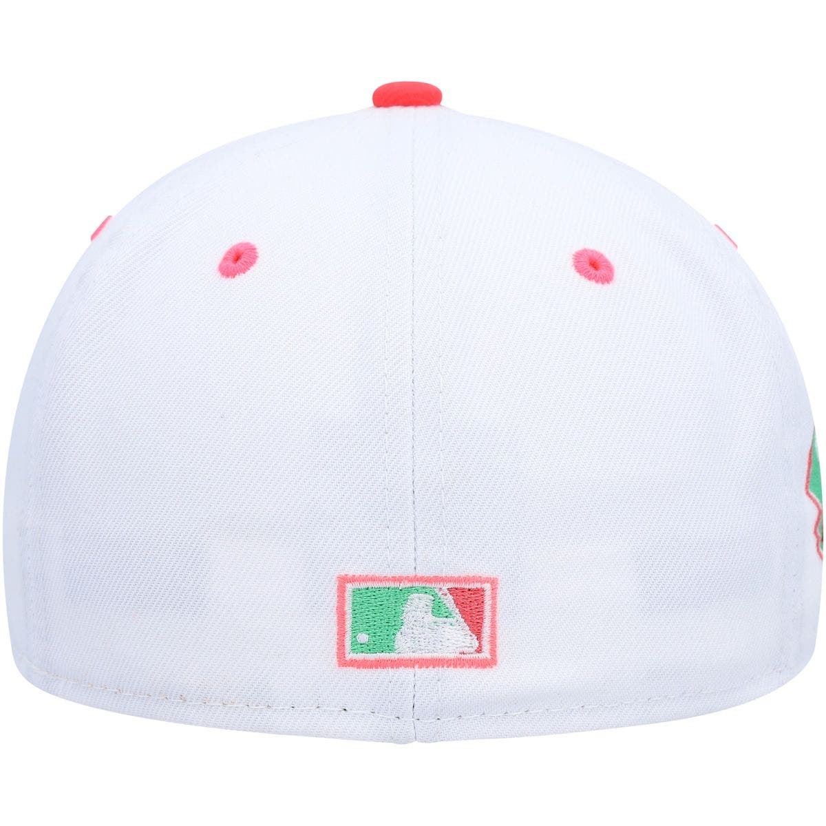 New Era Men's New Era White/Green Colorado Rockies 20th Anniversary Watermelon Lolli 59FIFTY