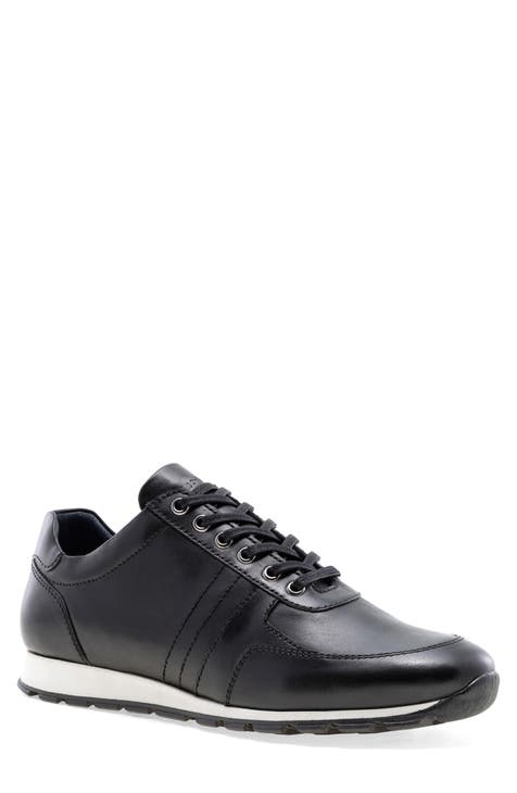mens black leather sneakers | Nordstrom