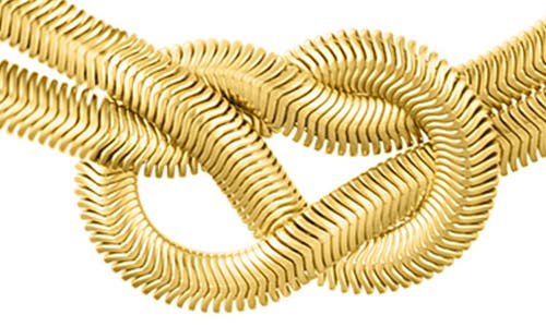 Adornia Tarnish Knot Collar Necklace In Gold