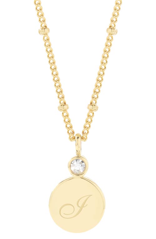 Brook and York Caroline Inital Pendant Necklace in Gold I