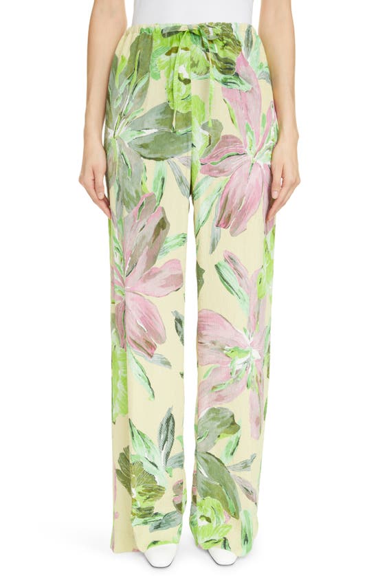 DRIES VAN NOTEN PUVIS FLORAL DRAWSTRING trousers