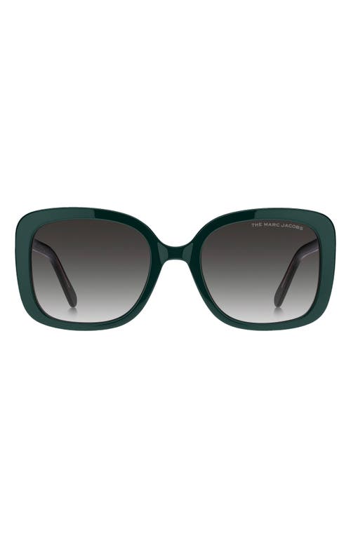 Marc Jacobs 54mm Gradient Square Sunglasses in Teal /Grey Shaded