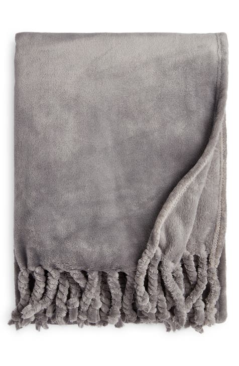Grey Blankets & Throws