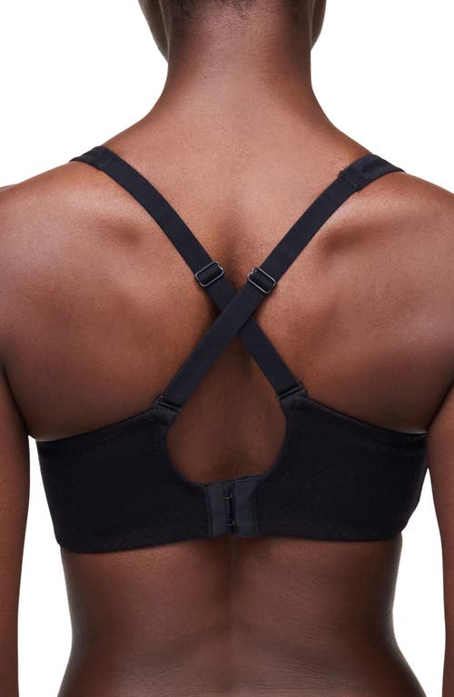 Chantelle Lingerie Everyday High Support Underwire Sports Bra In Black/grey-11