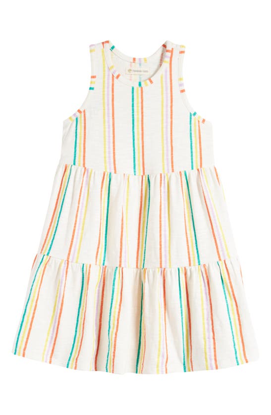 Shop Tucker + Tate Kids' Tiered Dress In Ivory Egret- Janice Stripe