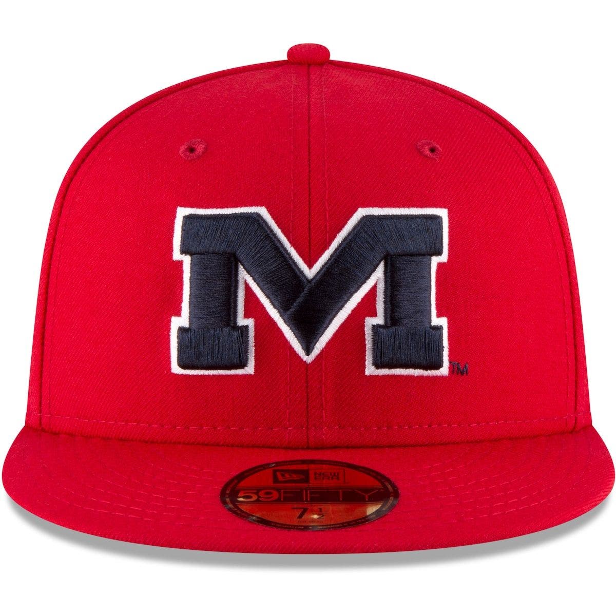 ole miss fitted baseball hats