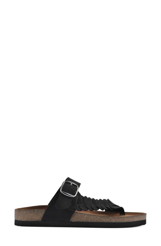 Shop White Mountain Footwear Happier Sandal In Black/ Nubuck