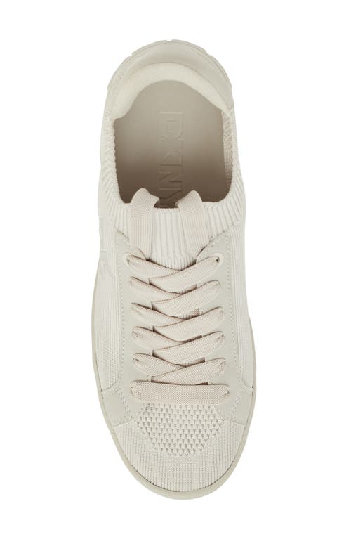 Dkny Mallory Knit Sneaker In Soft White