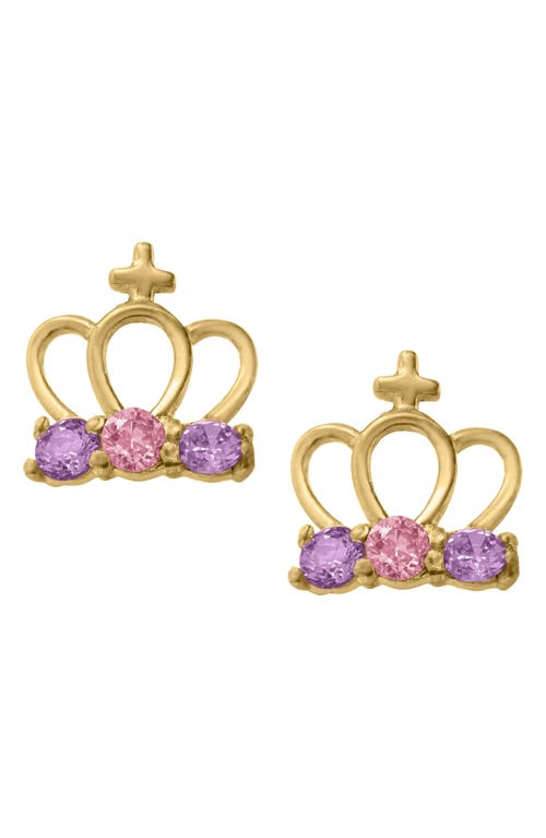 Mignonette Gold Crown Earrings at Nordstrom