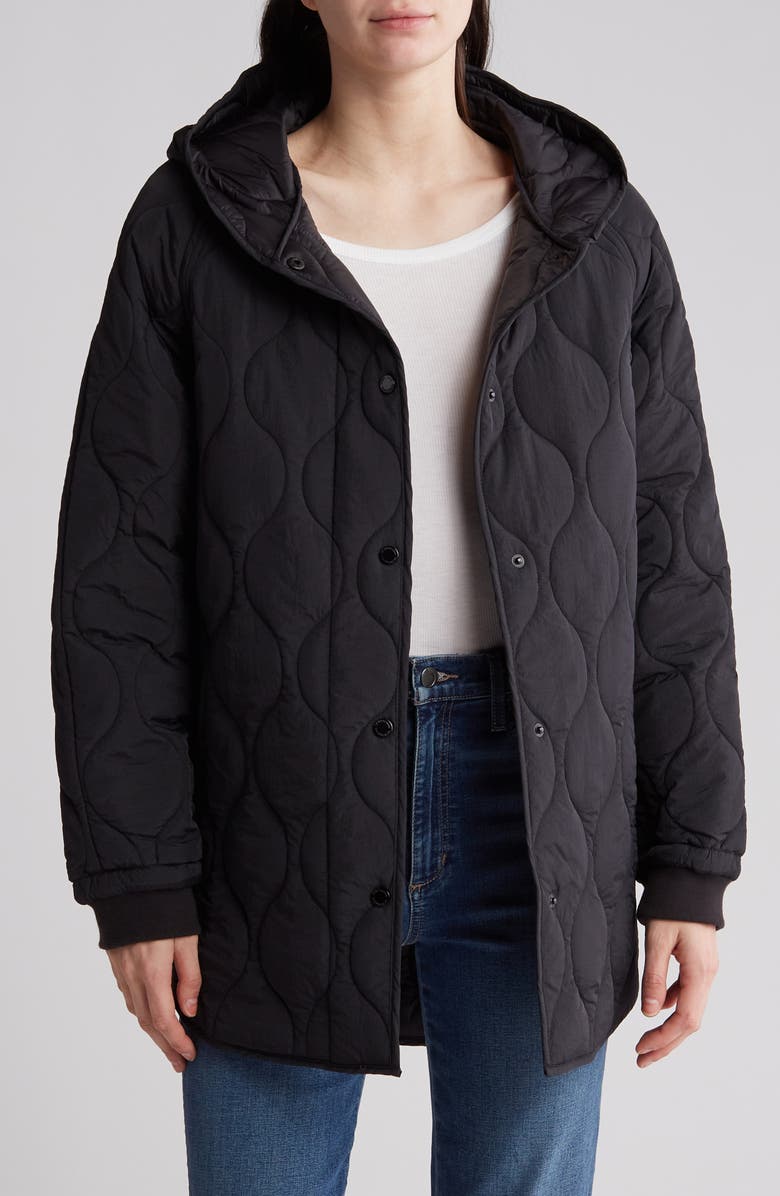 BCBGeneration Onion Quilt Hooded Jacket Nordstromrack
