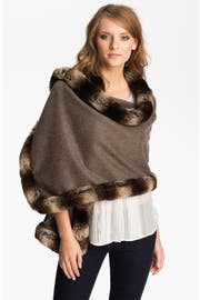 Nordstrom Faux Fur Wool Wrap | Nordstrom