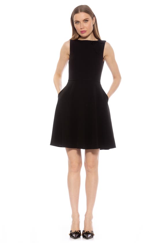 Shop Alexia Admor Ida Fit And Flare Sleeveless Dress In Black