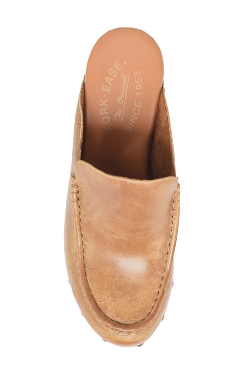 Kork-ease ® Spencer Platform Clog In Tan Leather