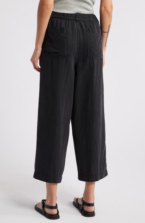 Shop Treasure & Bond Crop Straight Leg Utility Pants In Black