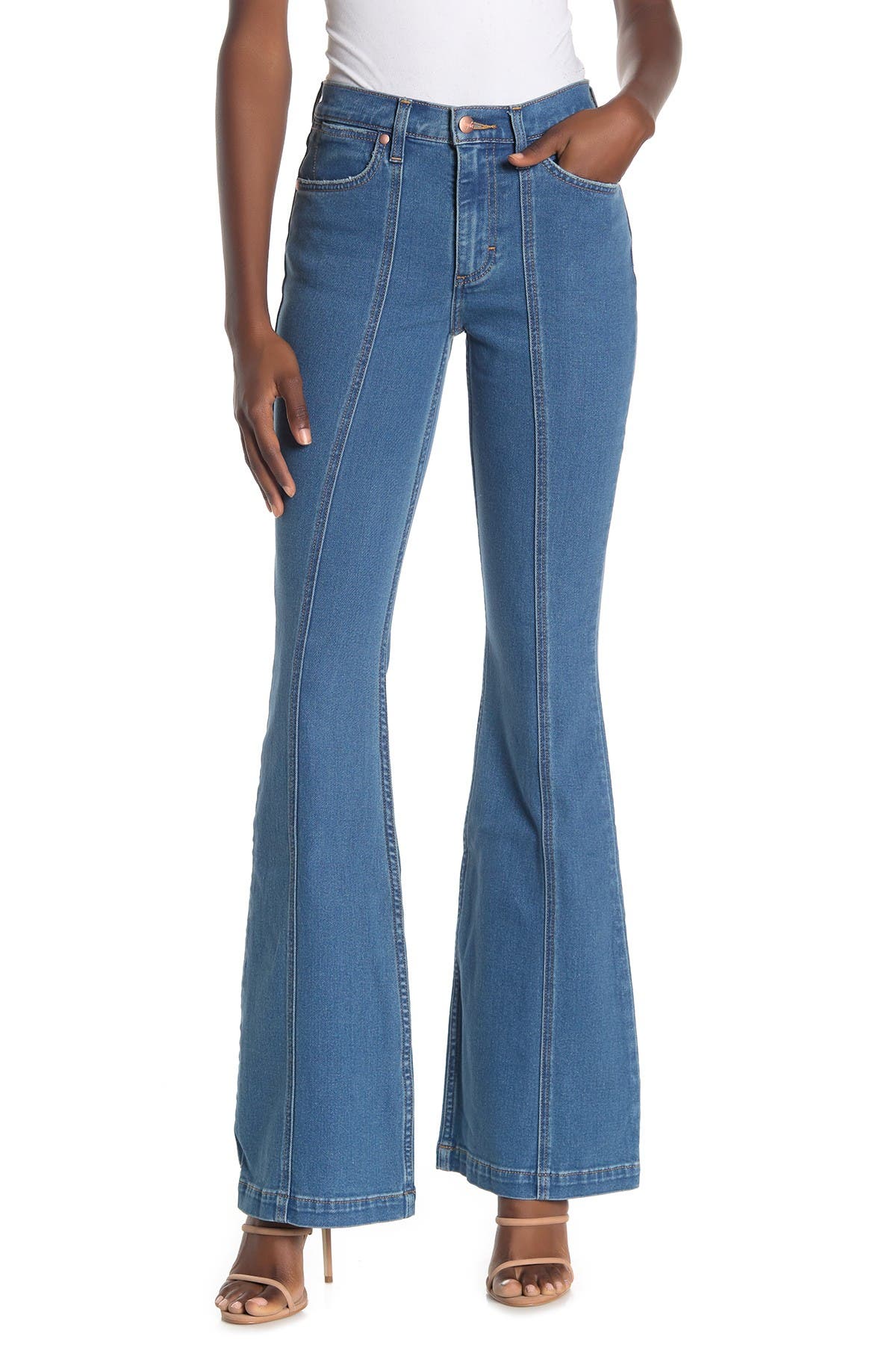 wrangler plus size flare jeans