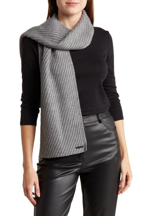 grey scarves for women