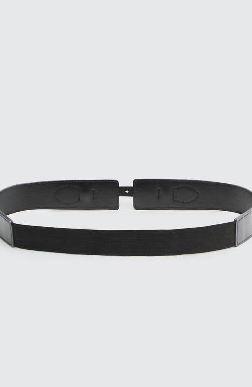 Shop Belle & Bloom London Fog Leather Waist Belt In Black