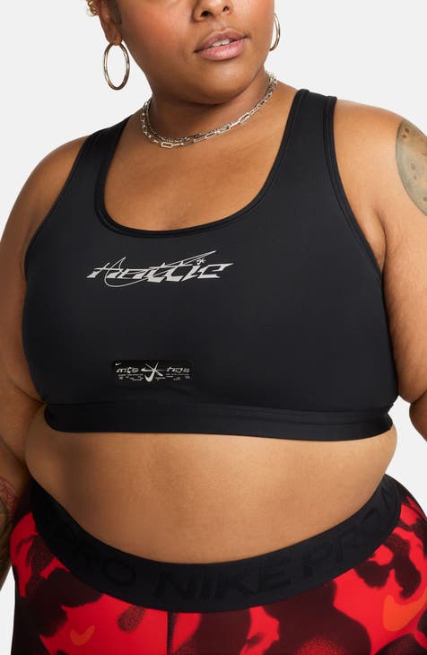 Nike Women's Size 2X Plus Size White Dri-Fit Sports Bra