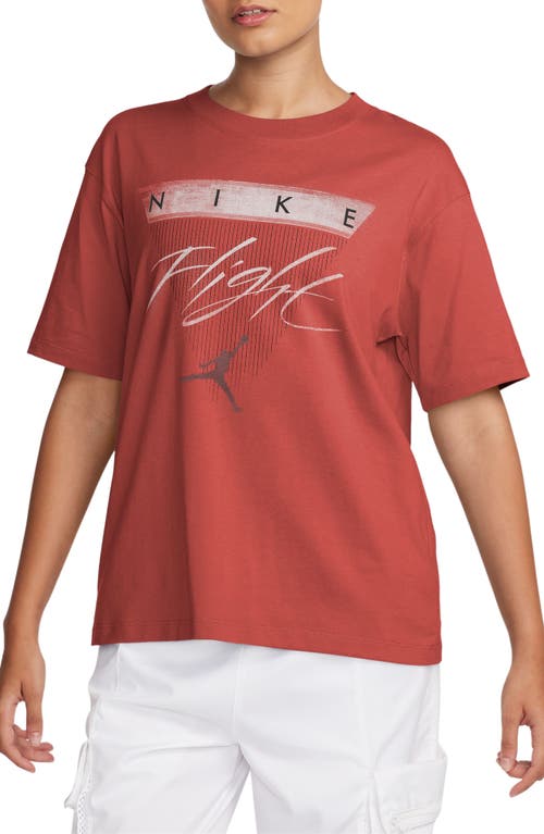 Flight Heritage Graphic T-Shirt in Dune Red/Dusty Peach