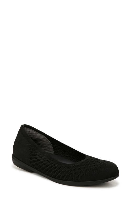 Shop Bzees Lifestride Khloe Knit Ballet Flat In Black