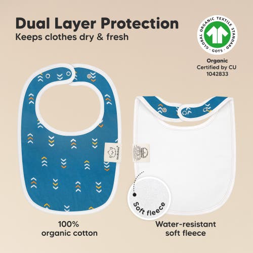 KEABABIES KEABABIES 8-PACK BABY DROOL BIBS