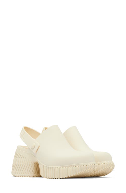 Shop Sorel Ona Streetworks Slingback Platform Clog In Honey White/sea Salt