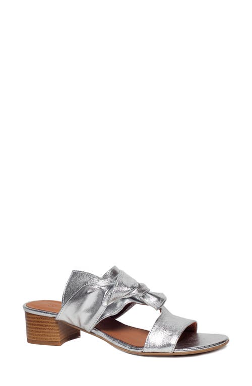 Bonita 25 Block Heel Sandal in Silver