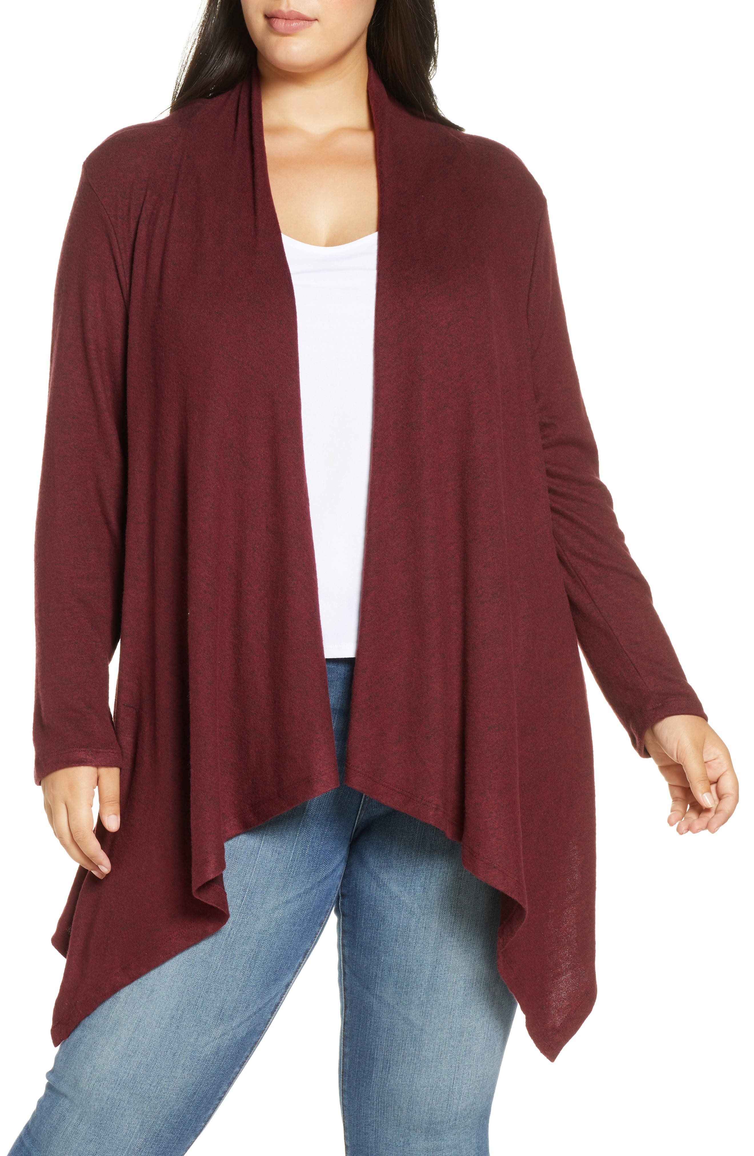bobeau amie waterfall cardigan