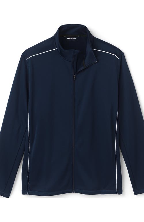 Shop Lands' End School Uniform  Active Track Jacket In Classic Navy