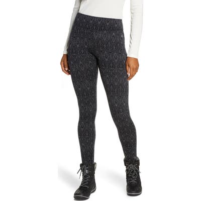 Smartwool Merino 250 Patterned Base Layer Bottoms, Black