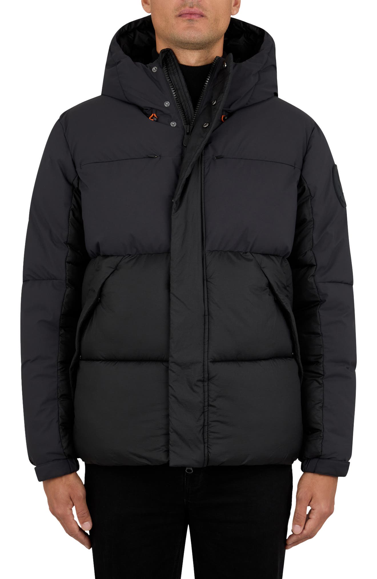 black puffer jacket for men