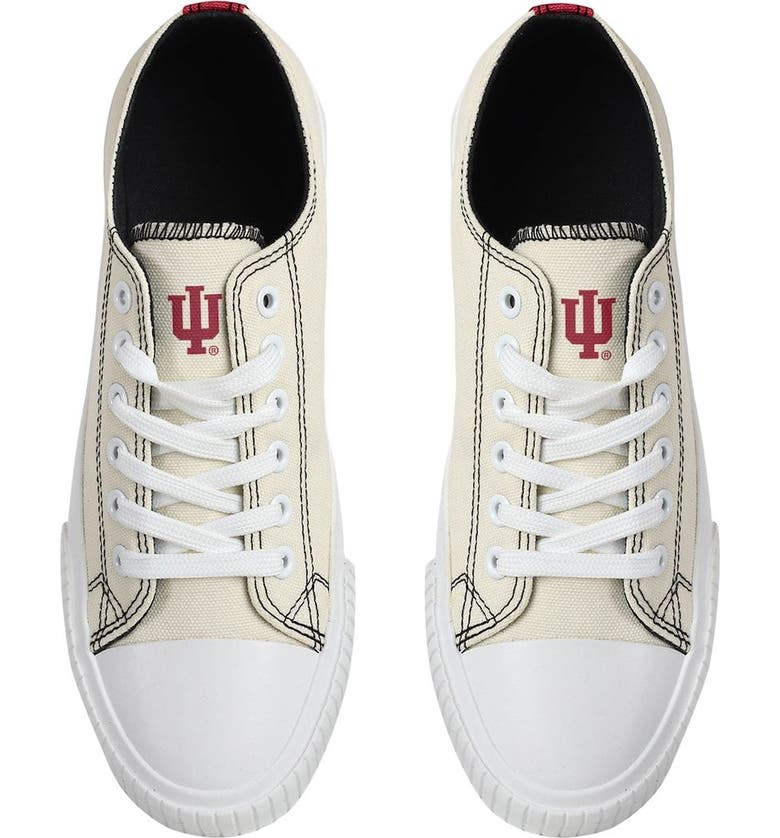 FOCO Women's FOCO Cream Indiana Hoosiers Low Top Canvas Shoes | Nordstrom