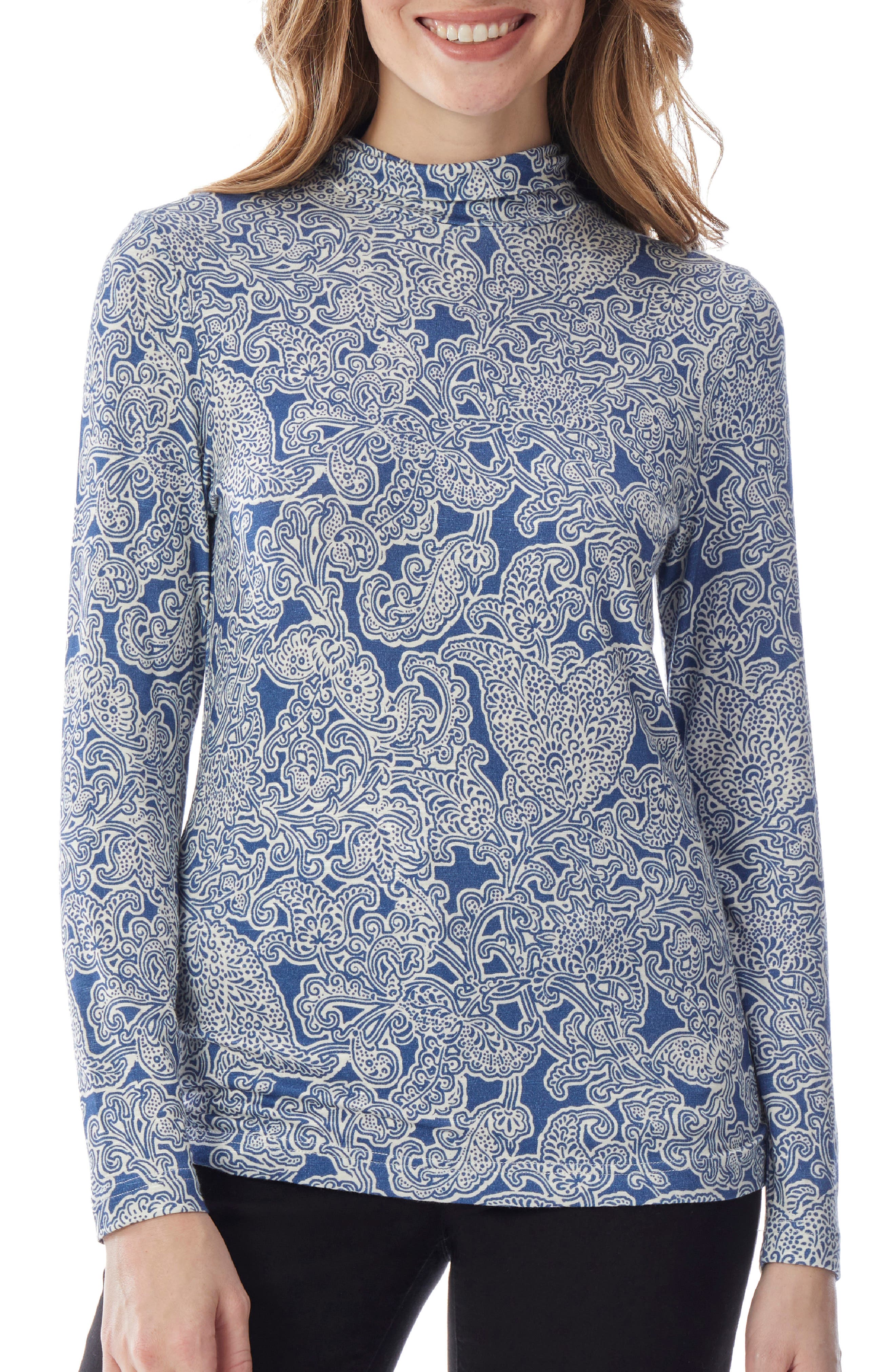 paisley turtleneck