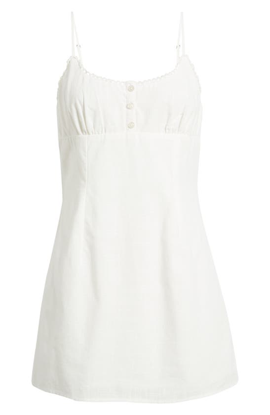 Shop Bp. Cotton Camisole Minidress In White Blanc