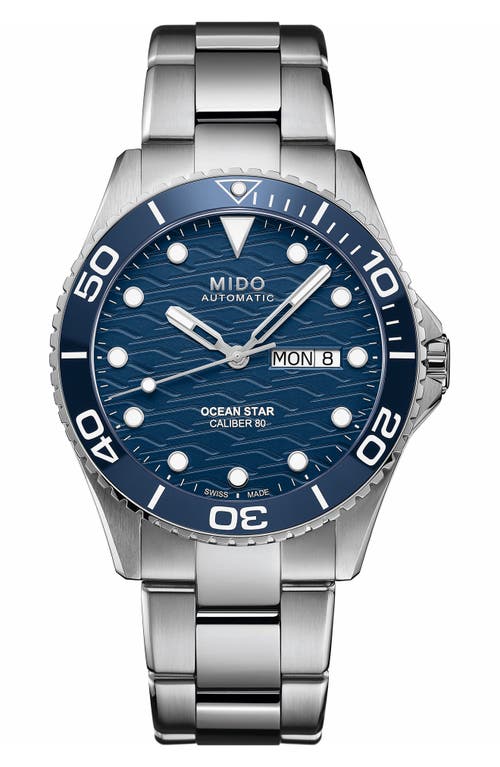 MIDO Ocean Star 200 Bracelet Watch, 42.5mm in Silver at Nordstrom