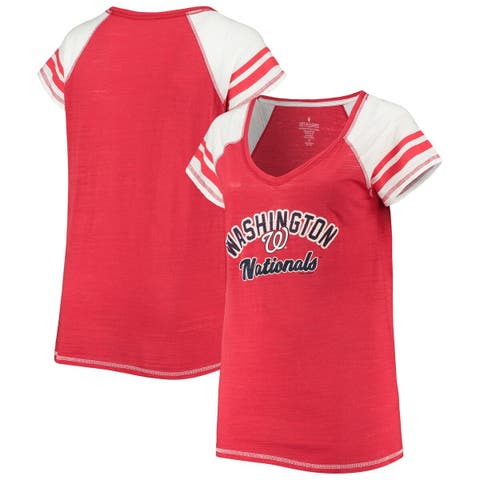 Women's Red St. Louis Cardinals Plus Size Raglan T-Shirt