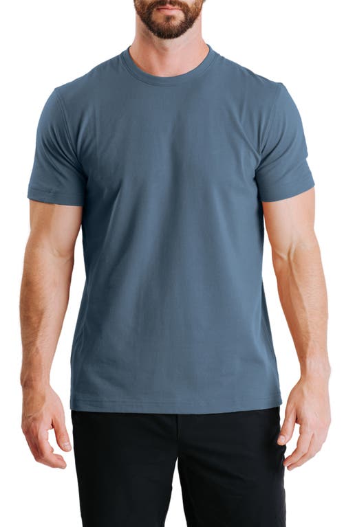 Cotton Blend Jersey T-Shirt in Pacific