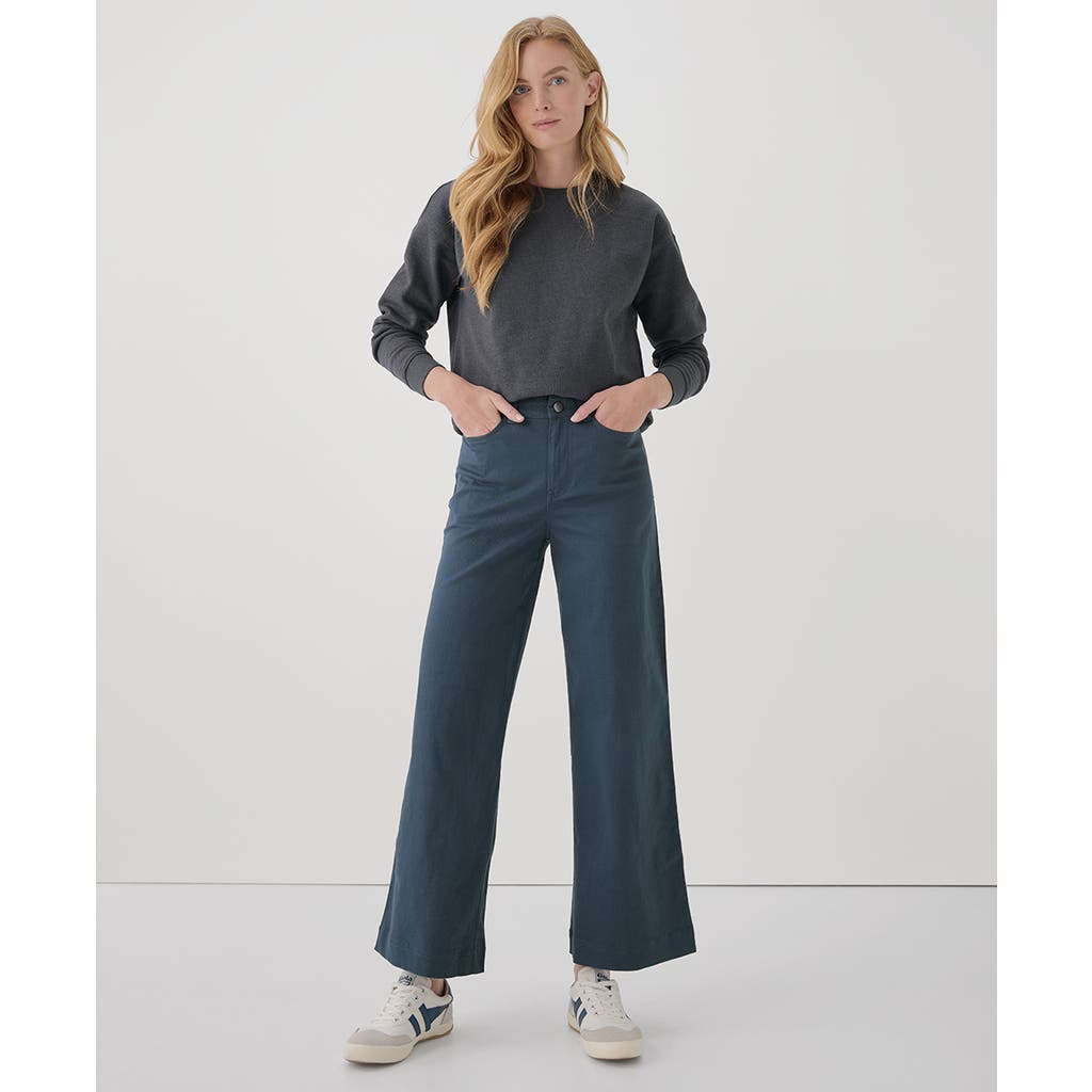 PACT PACT ORGANIC STRETCH TWILL WIDE LEG PANT